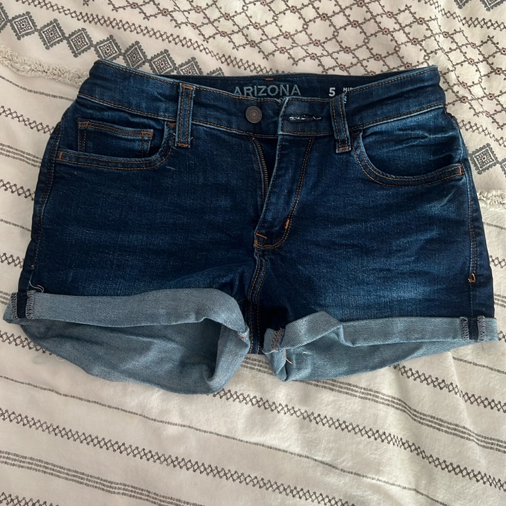 Cuffed Jean shorts